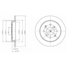 BG4334 DELPHI Тормозной диск