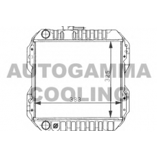 100241 AUTOGAMMA Радиатор, охлаждение двигателя