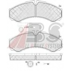 37635 ABS Комплект тормозных колодок, дисковый тормоз