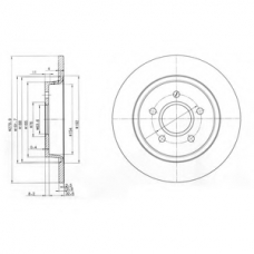 BG3897C DELPHI Тормозной диск