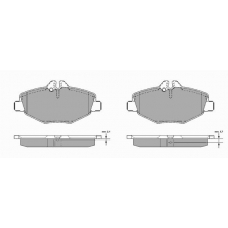869 SIMER Комплект тормозных колодок, дисковый тормоз