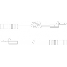 WS0176A KAWE Сигнализатор, износ тормозных колодок