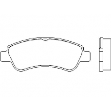 MDB2283 MINTEX Комплект тормозных колодок, дисковый тормоз