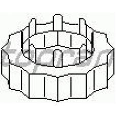 104 128 TOPRAN Ремень безопасности