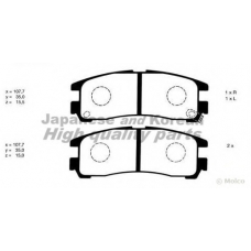 C012-05 ASHUKI Комплект тормозных колодок, дисковый тормоз
