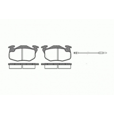 0192.12 REMSA Комплект тормозных колодок, дисковый тормоз 0192.12 REMSA Комплект тормозных колодок, дисковый тормоз