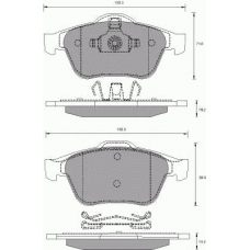 686481 ROULUNDS Комплект тормозных колодок, дисковый тормоз
