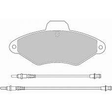 FD6452N NECTO Комплект тормозных колодок, дисковый тормоз