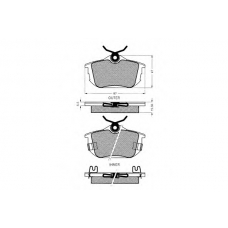 7.458S PEX Комплект тормозных колодок, дисковый тормоз