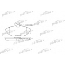 PBP1063 PATRON Комплект тормозных колодок, дисковый тормоз