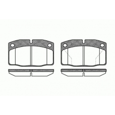 0101.40 REMSA Комплект тормозных колодок, дисковый тормоз