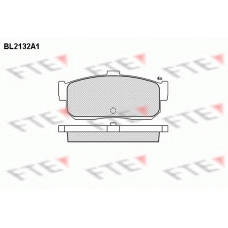 BL2132A1 FTE Комплект тормозных колодок, дисковый тормоз