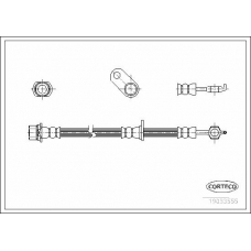 19033555 CORTECO Тормозной шланг