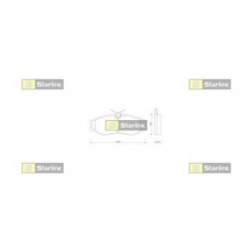 BD S257P STARLINE Комплект тормозных колодок, дисковый тормоз