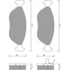 AC481181D AC Delco Комплект тормозных колодок, дисковый тормоз