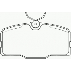 MDB1263 MINTEX Комплект тормозных колодок, дисковый тормоз