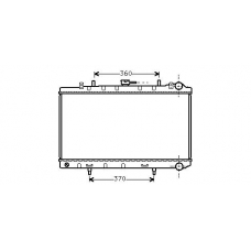 DN2170 AVA Радиатор, охлаждение двигателя