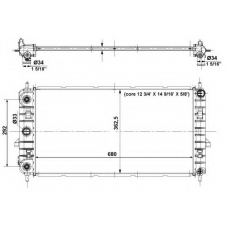 56014 NRF Радиатор, охлаждение двигателя