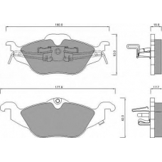 AC666281D AC Delco Комплект тормозных колодок, дисковый тормоз