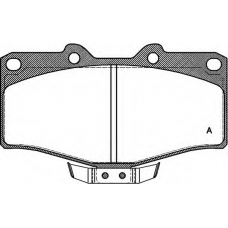 BPA0315.04 OPEN PARTS Комплект тормозных колодок, дисковый тормоз