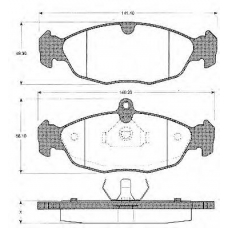 BLF523 QUINTON HAZELL Комплект тормозных колодок, дисковый тормоз
