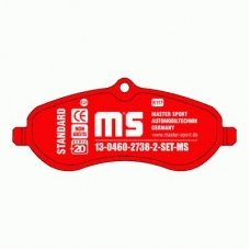 13-0460-2738-2-SET-MS MASTER-SPORT Комплект тормозных колодок, дисковый тормоз
