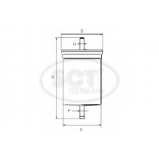 ST 308 SCT Топливный фильтр