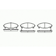 0501 02 KAWE Комплект тормозных колодок, дисковый тормоз