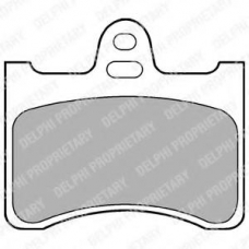 LP193 DELPHI Комплект тормозных колодок, дисковый тормоз