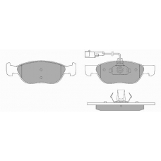 647 SIMER Комплект тормозных колодок, дисковый тормоз