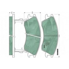 GDB992 TRW Комплект тормозных колодок, дисковый тормоз