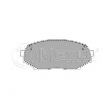 025 215 5215 MEYLE Комплект тормозных колодок, дисковый тормоз