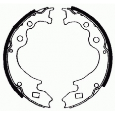 05440 KAWE Комплект тормозных колодок