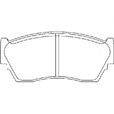 MDB1720 MINTEX Комплект тормозных колодок, дисковый тормоз