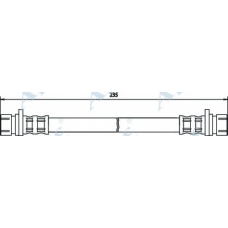 HOS3221 APEC Тормозной шланг