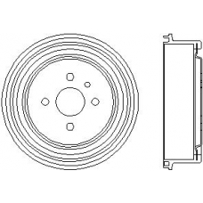 MBD003 MINTEX Тормозной барабан