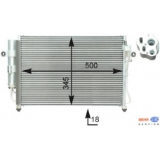 8FC 351 302-651 HELLA Конденсатор, кондиционер