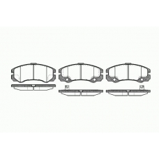 0425 32 KAWE Комплект тормозных колодок, дисковый тормоз