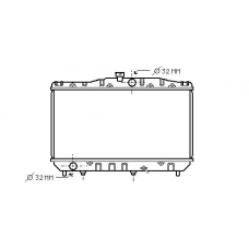 TO2065 AVA Радиатор, охлаждение двигателя
