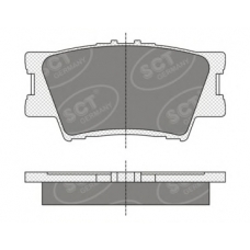 SP 336 PR SCT Комплект тормозных колодок, дисковый тормоз