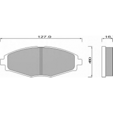 642281 ROULUNDS Комплект тормозных колодок, дисковый тормоз
