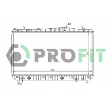 PR 1704A2 PROFIT Радиатор, охлаждение двигателя