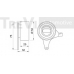 TD1141 TREVI AUTOMOTIVE Натяжной ролик, ремень ГРМ