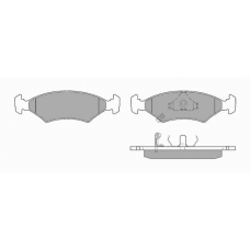 619 SIMER Комплект тормозных колодок, дисковый тормоз