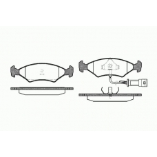 0119 32 KAWE Комплект тормозных колодок, дисковый тормоз