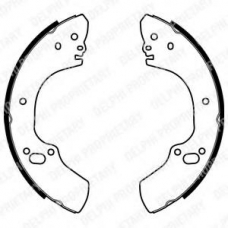 LS1939 DELPHI Комплект тормозных колодок