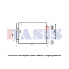 512086N AKS DASIS Конденсатор, кондиционер
