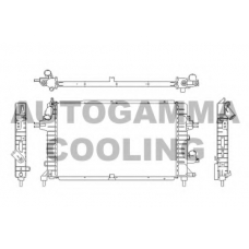 103631 AUTOGAMMA Радиатор, охлаждение двигателя