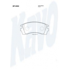 BP-6592 KAVO PARTS Комплект тормозных колодок, дисковый тормоз
