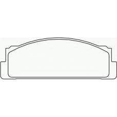 2007304 TEXTAR Комплект тормозных колодок, дисковый тормоз